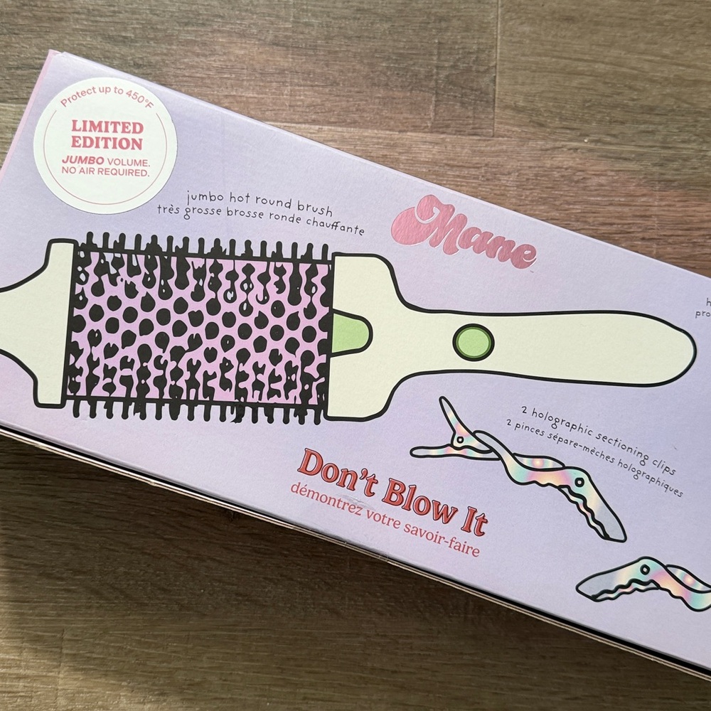 NWT Don't Blow It Kit - Jumbo (60MM) Hot Round Brush